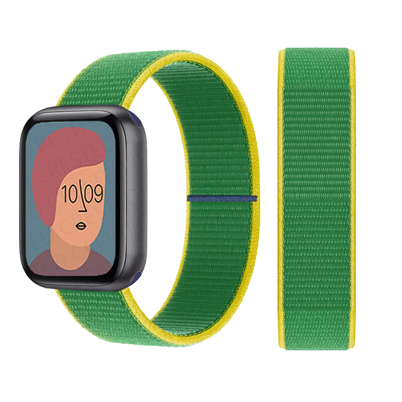 Nylon loop Strap for Apple watch band correa bracelet iWatch serie 3 4 5 6 se 7