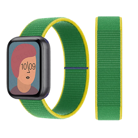 Nylon loop Strap for Apple watch band correa bracelet iWatch serie 3 4 5 6 se 7