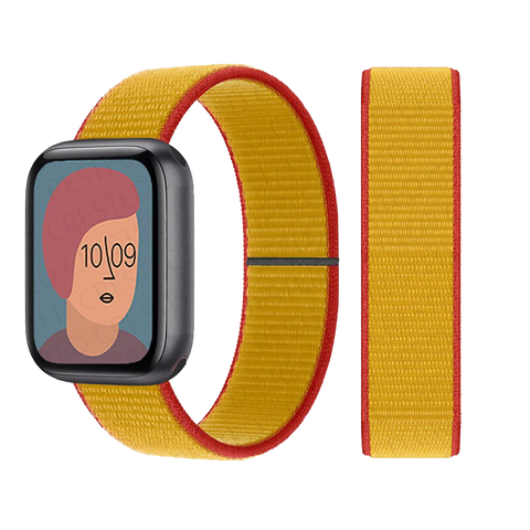 Nylon loop Strap for Apple watch band correa bracelet iWatch serie 3 4 5 6 se 7