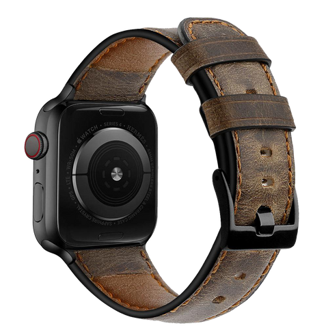 Strap for Apple watch band 45mm 41mm 44mm 40mm 42mm 38mm Retro Cow Leather watchband iWatch bracelet correa iwatch 5 4 3 SE 6 7