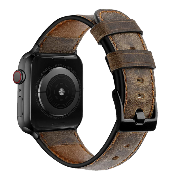 Strap for Apple watch band 45mm 41mm 44mm 40mm 42mm 38mm Retro Cow Leather watchband iWatch bracelet correa iwatch 5 4 3 SE 6 7