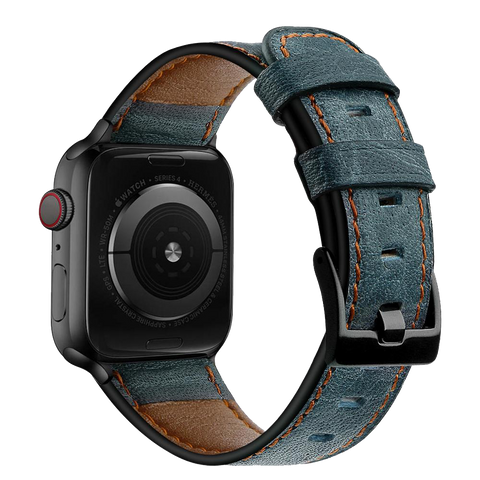 Strap for Apple watch band 45mm 41mm 44mm 40mm 42mm 38mm Retro Cow Leather watchband iWatch bracelet correa iwatch 5 4 3 SE 6 7