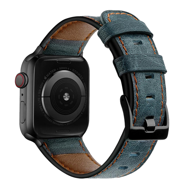 Strap for Apple watch band 45mm 41mm 44mm 40mm 42mm 38mm Retro Cow Leather watchband iWatch bracelet correa iwatch 5 4 3 SE 6 7